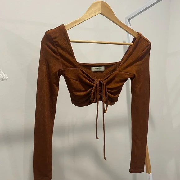 FIRST MUSE 🧡 TALIA TIE FRONT TOP 🧡 - Picture 12 of 13